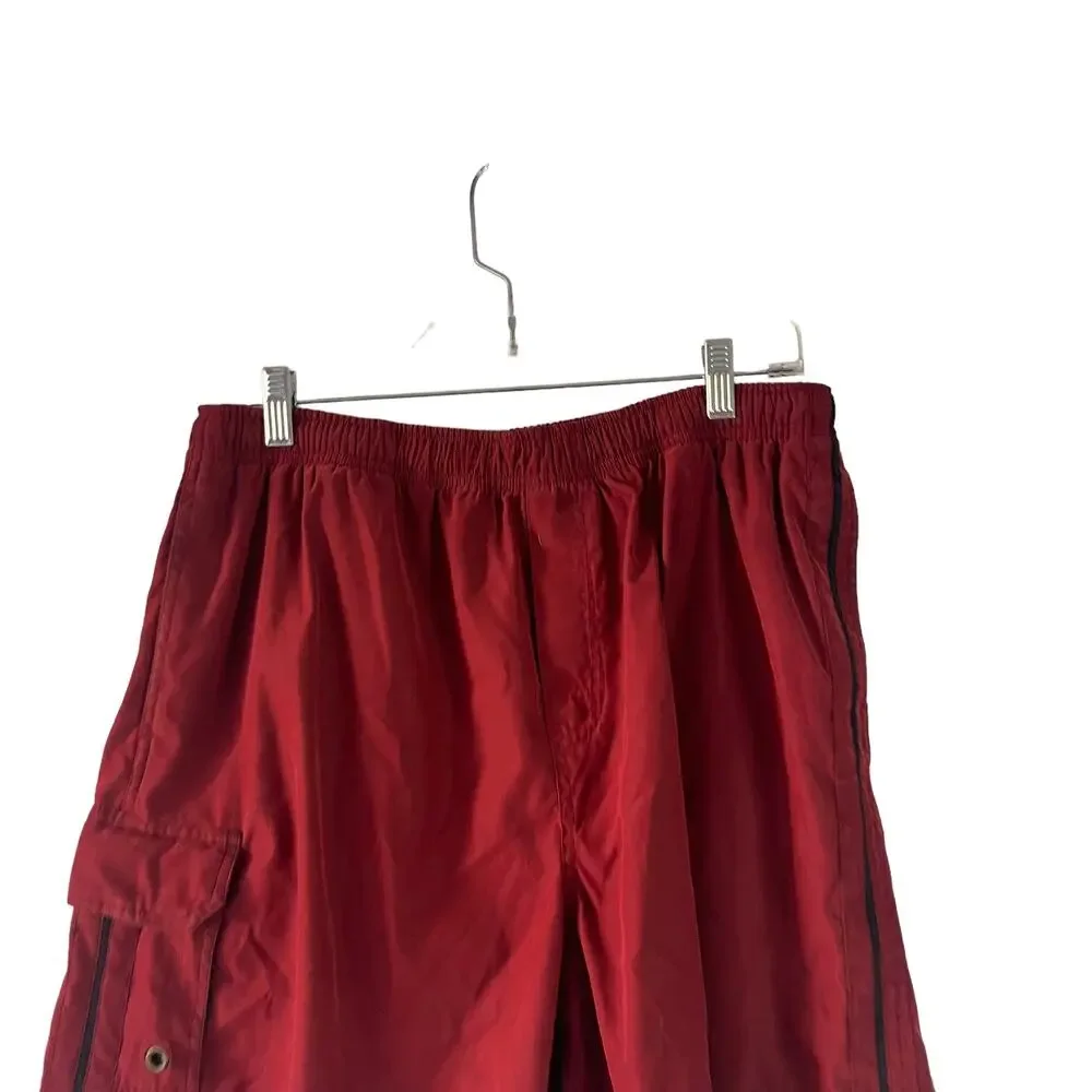 Hawaiian Men's Size‎ Medium Red Board Swim Shorts Trunks Pockets